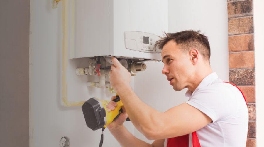 Local tankless water heater installation in Blomkest, MN